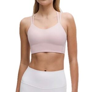 Lululemon Like a Cloud B/C Sports Bra Pink Haze Smooth Size 8 EUC